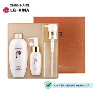 Set sữa rửa mặt Whoo Cheongidan Radiant Cleansing Foam Special Set 