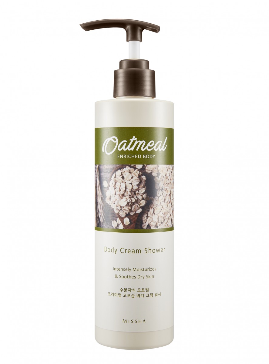 Missha oatmeal enriched body cream wash  s 