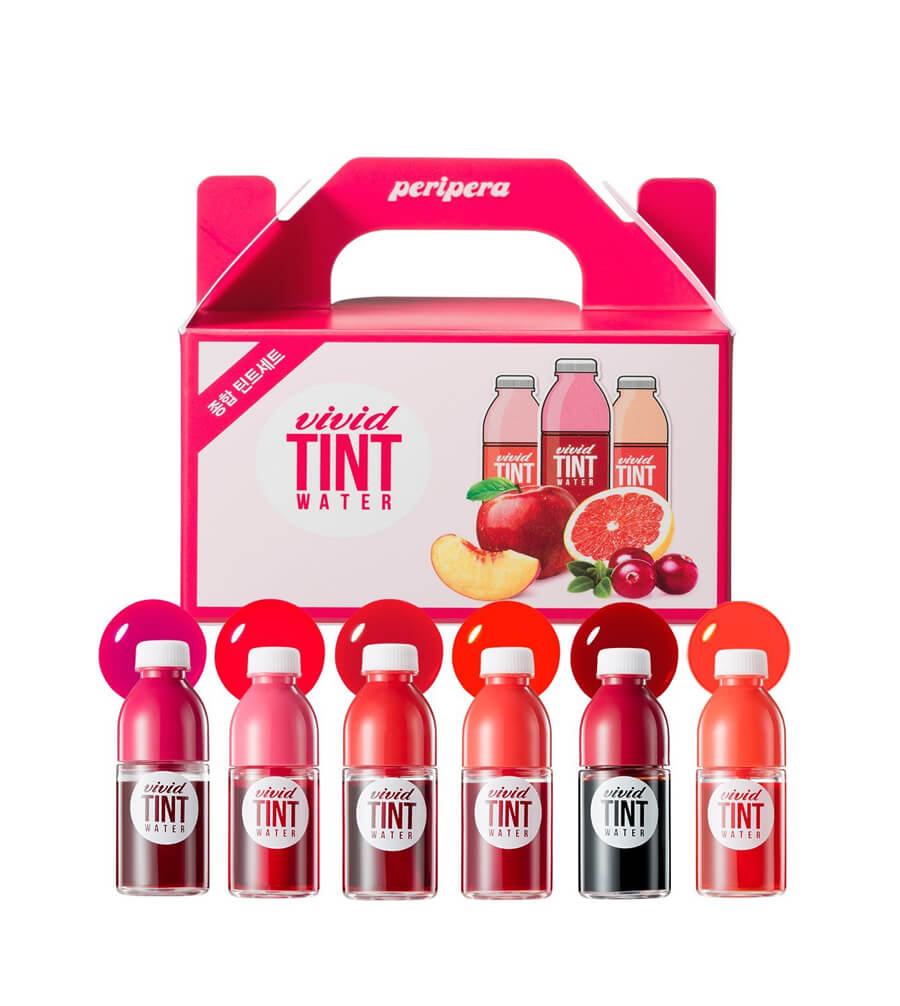 Hop 6 cay son peripera vivid tint water minimini juice box