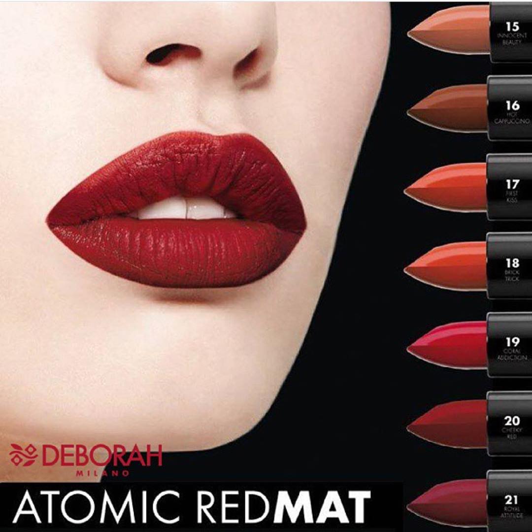 Son lì Deborah Milano Rossetto Atomic Red Mat Lipstick