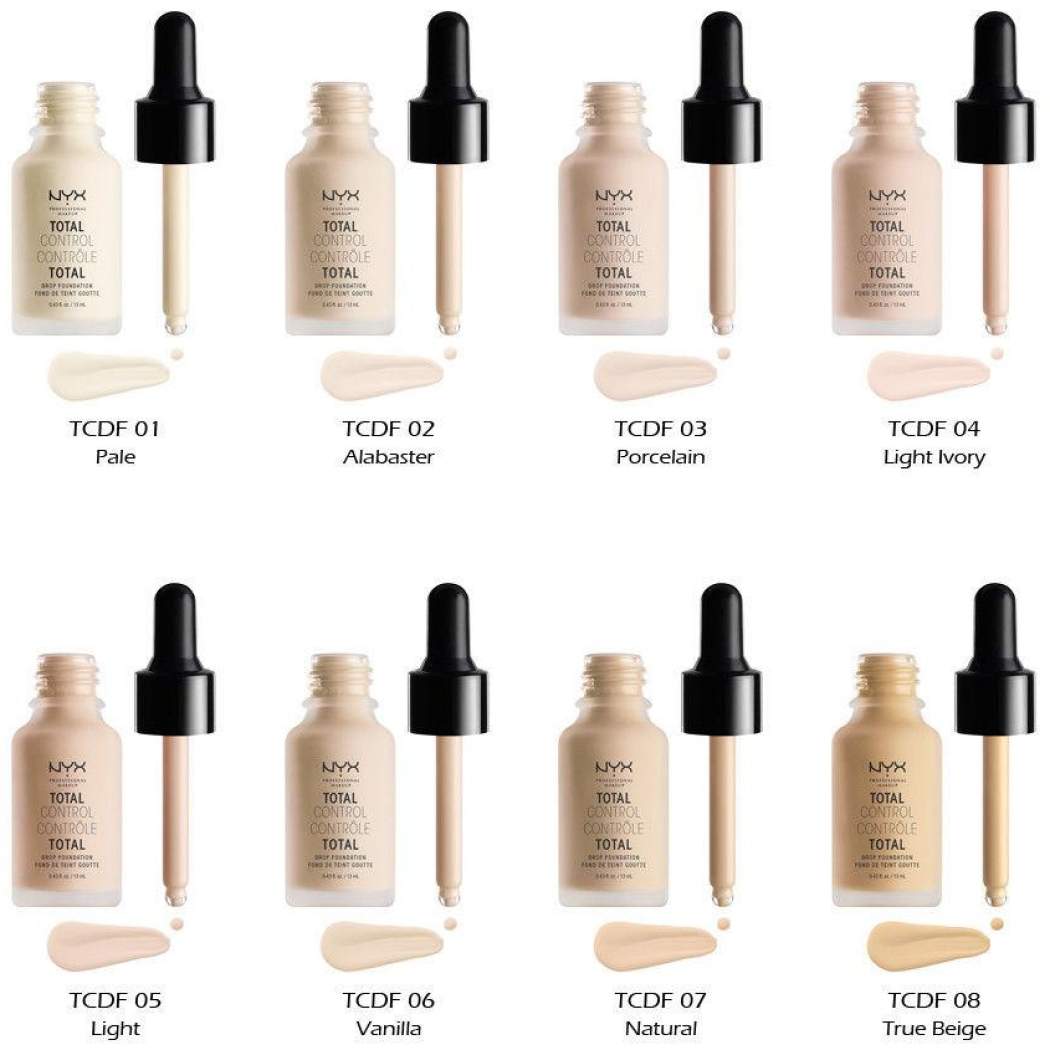 Kem Nền Siêu Mịn Nyx Cosmetics Total Control Drop Foundation