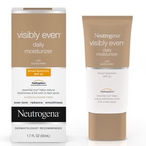 Medium neutrogena visibly even daily moisturizer with sunscreen spf 30 50ml