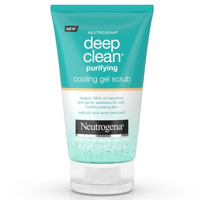 Neutrogena deep clean purifying cooling gel scrub