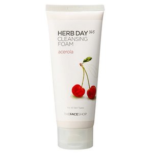 Sữa rửa mặt The Face Shop Herb Day 365 Cleansing Foam Acerola