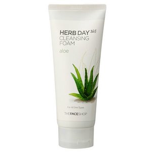Sữa rửa mặt The Face Shop Herb Day 365 Cleansing Foam Aloe