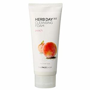 Sữa rửa mặt The Face Shop Herb Day 365 Cleansing Foam Peach