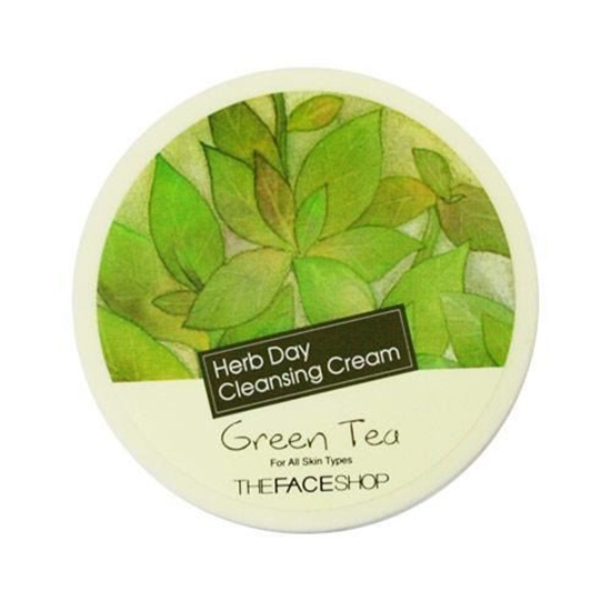 0000639 kem tay trang herb day 365 cleansing cream thefaceshop green tea 150ml 550