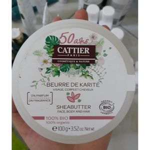 Kem Dưỡng Ẩm Cho Da Mặt - Cơ Thể - Tóc Cattier Beurre Be Karite 100% BIO