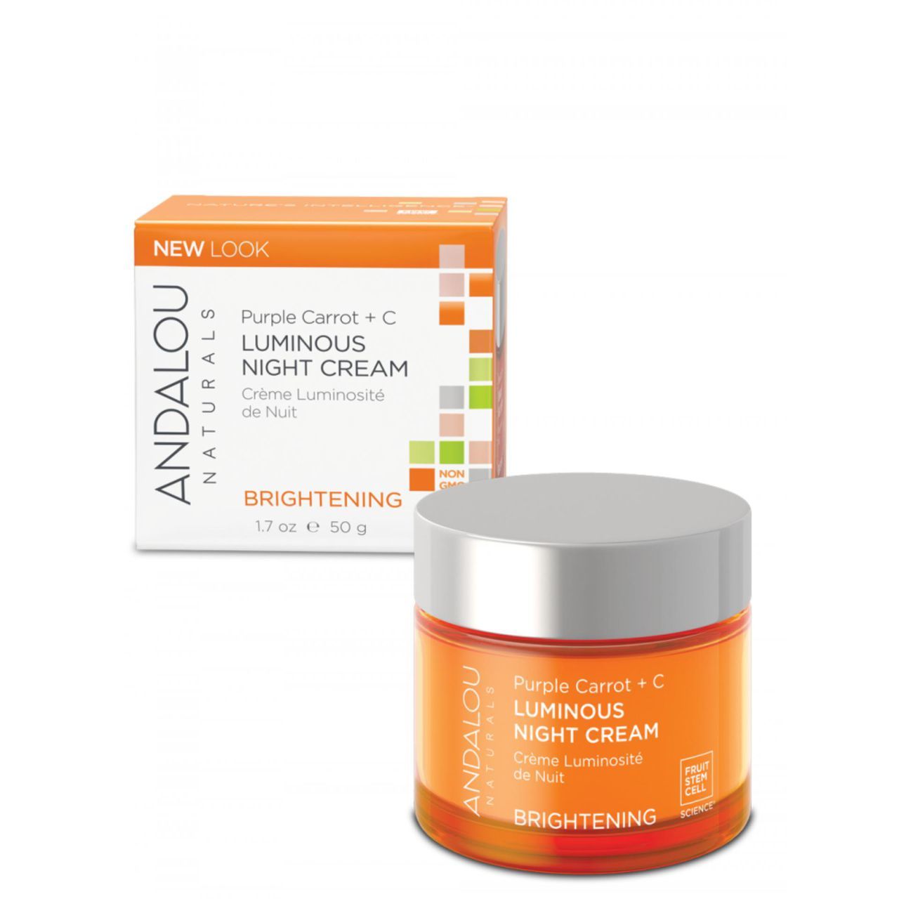 Andalou naturals brightening purple carrot   c luminous night cream