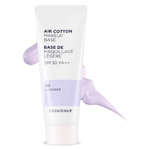 Kem lót The Face Shop Air Cotton Make Up Base SPF30 PA++ Lavender