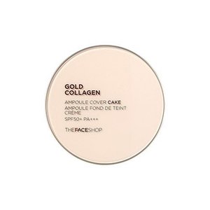 Phấn Nền The Face Shop Gold Collagen Ampoule Cover Cake SPF 50 PA+++