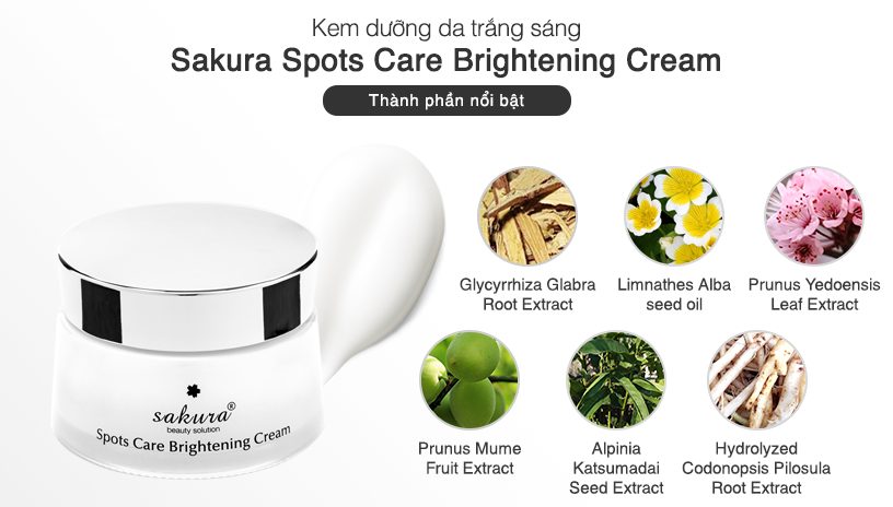 Spots care brightening cream sakura 45g