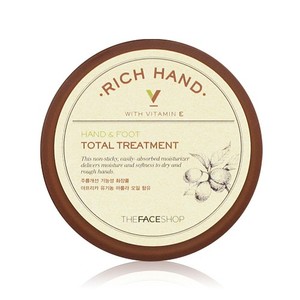 Medium kem duong da tay chan the face shop rich hand and foot total treatment  500x500