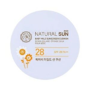  Cushion chống nắng The Face Shop Natural Sun Eco Baby Mild Sunscreen Cushion SPF28 PA++