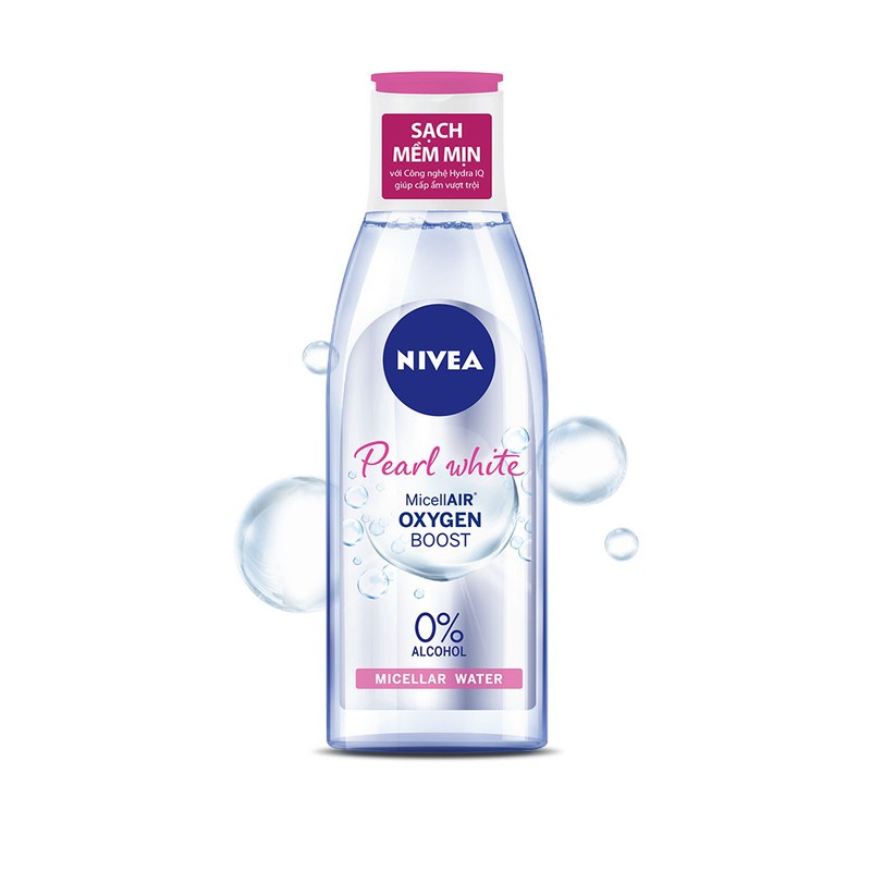 Nuoc tay trang sang da nivea 125ml pearl while