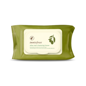 Khăn Ướt Tẩy Trang Innisfree Olive Real Cleansing Tissue