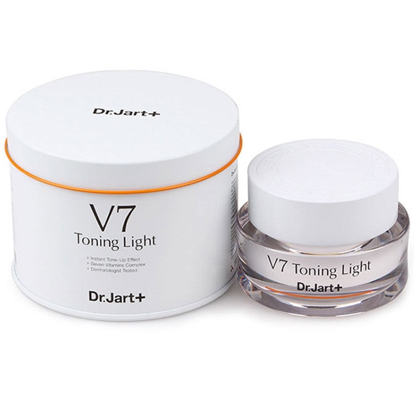 Kem duong trang va tai tao da v7 toning light han quoc 5