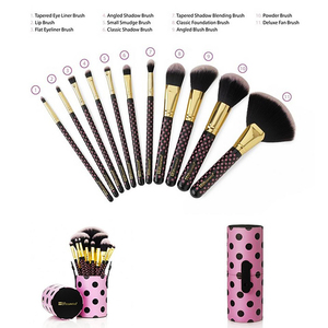 Bộ cọ trang điểm chấm bi 11 cây BH Cosmetics Brush