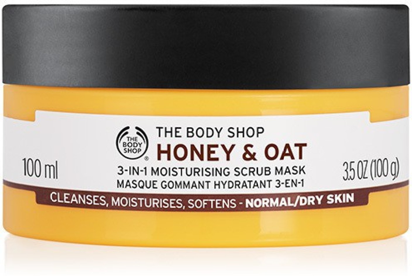 The body shop 100 honey oat 3 in 1 scrub mask original imaemuyd5vzzfhcd