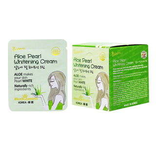 Kem Dưỡng Trắng Da Làm Mờ Vết Thâm Chiết Xuất Nha đam MediQueens Aloe Pearl Whitening Cream Pack