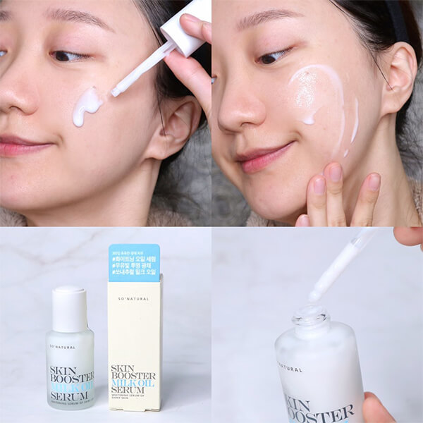 Tinh Chất Dưỡng Trắng So’ Natural Skin Booster Milk Oil Whitening Serum Of Shiny Skin